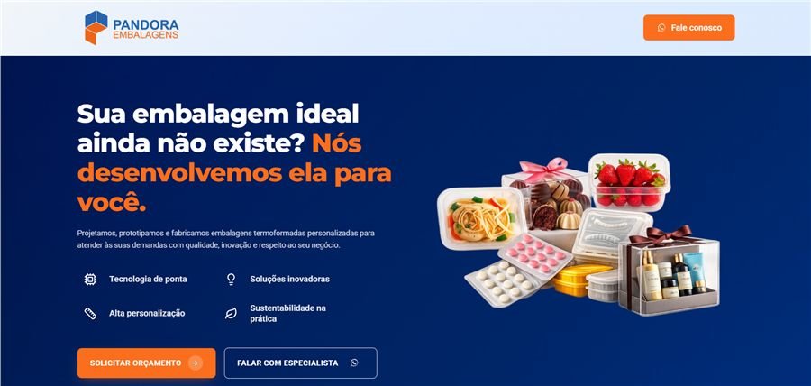 Print do site Pandora Embalagens